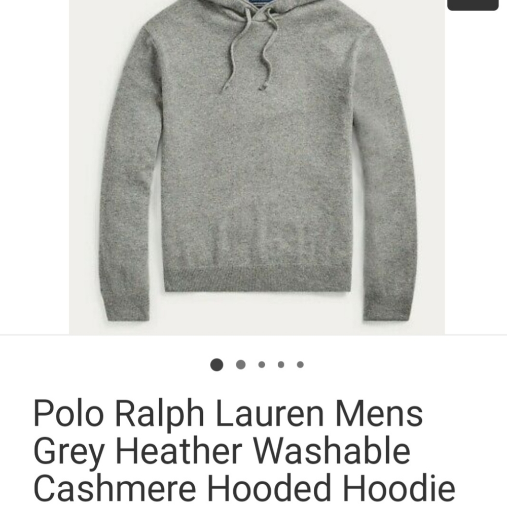 Polo Ralph Lauren Cashmere Men's Hoodie size Medium NWT